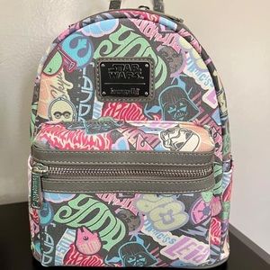 Loungefly Star Wars Pastel Sticker Graffiti Print Backpack